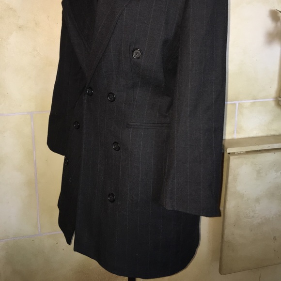 Men’s inspired suit mini dress pinstripe business - Picture 2 of 4